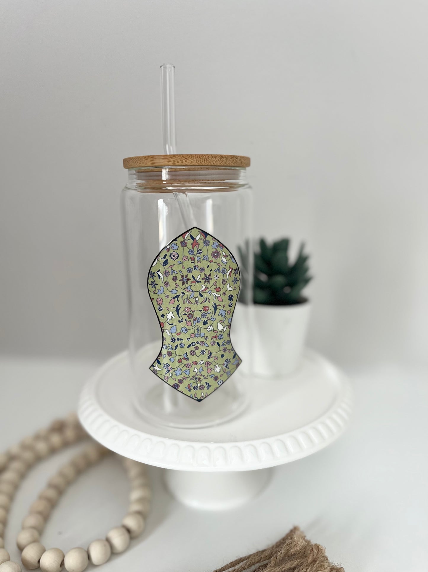 Rawda Sandala Glass Can Cup