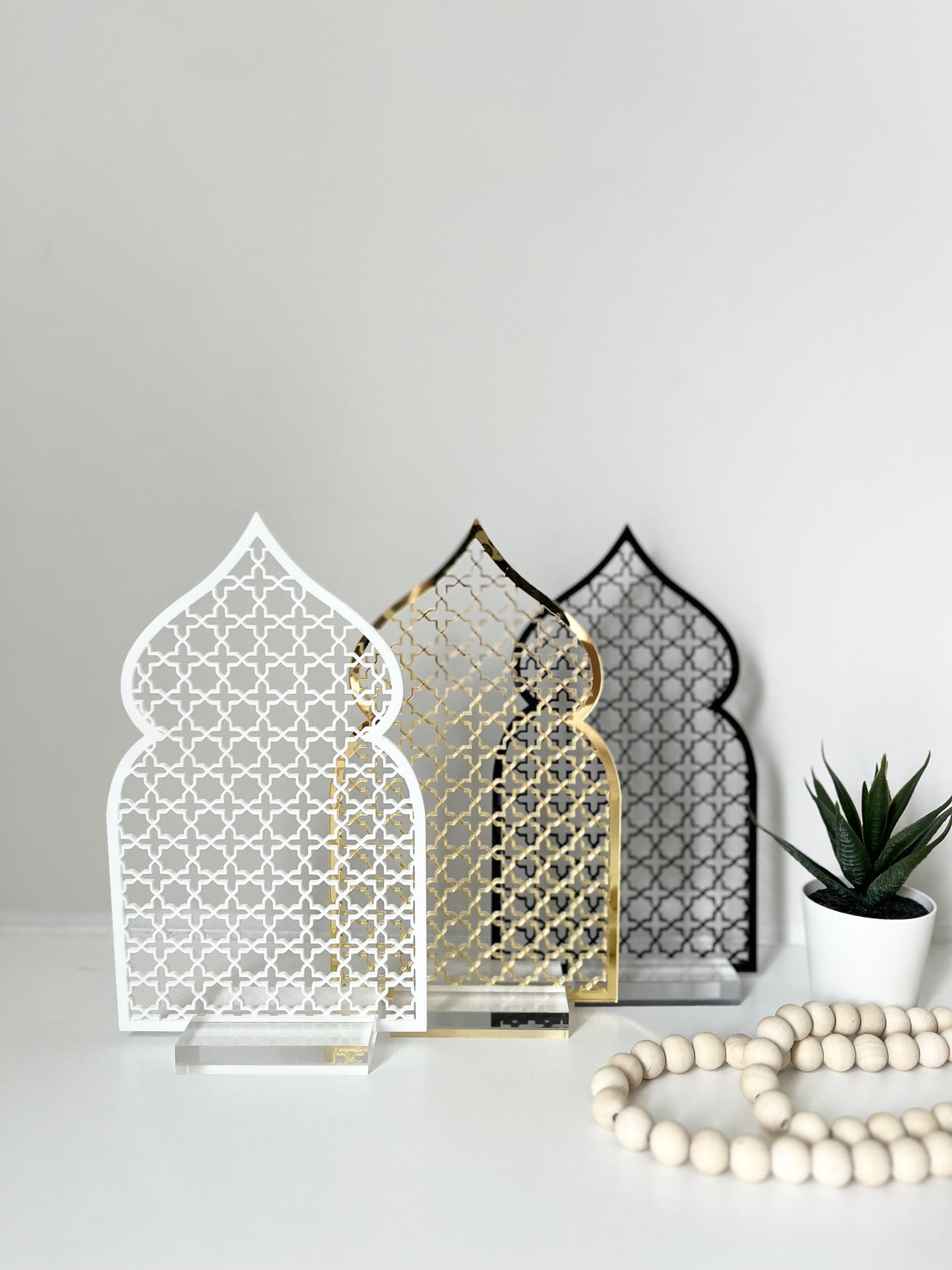 Arabesque table top - Gold