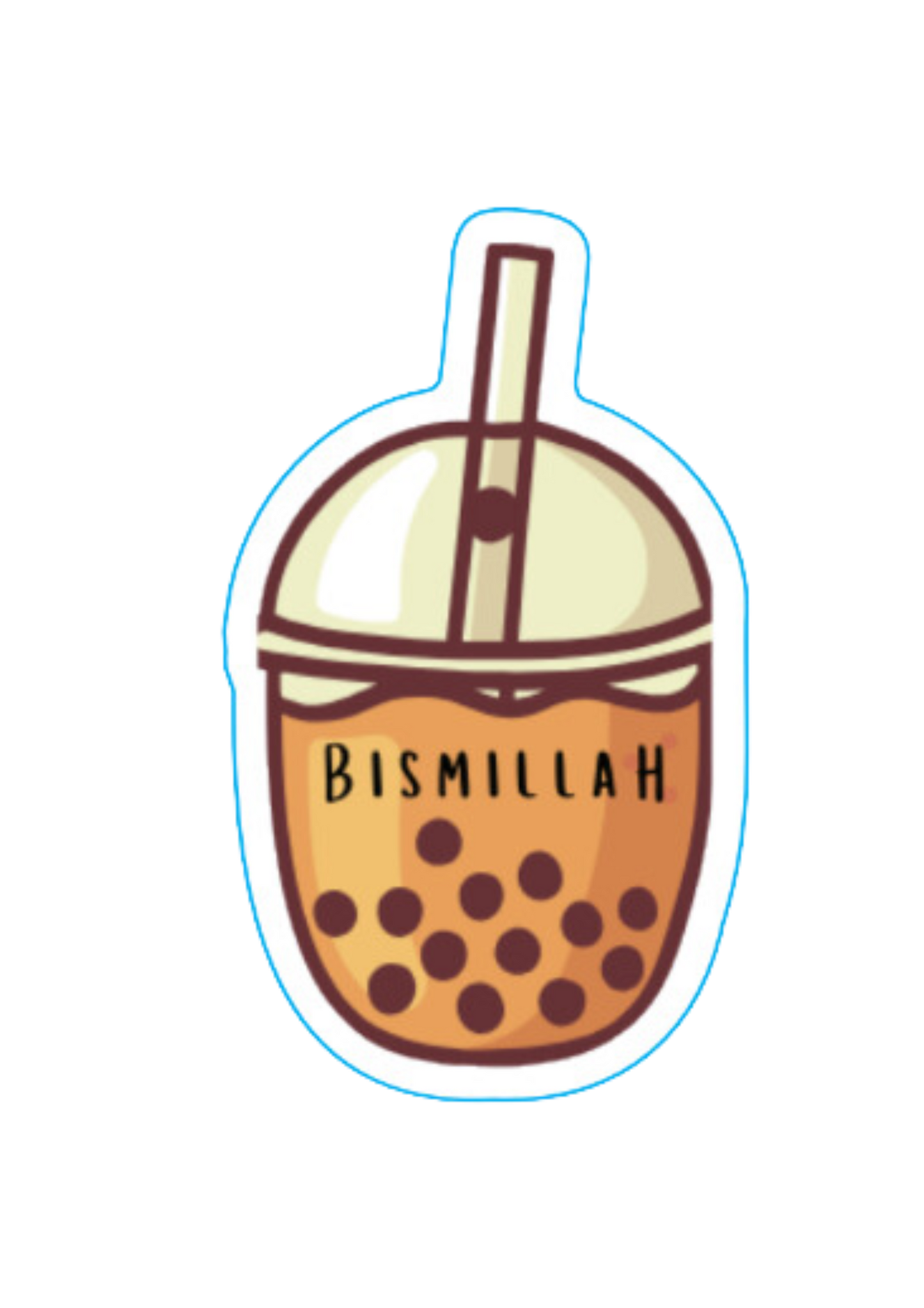 Bismillah Boba Sticker