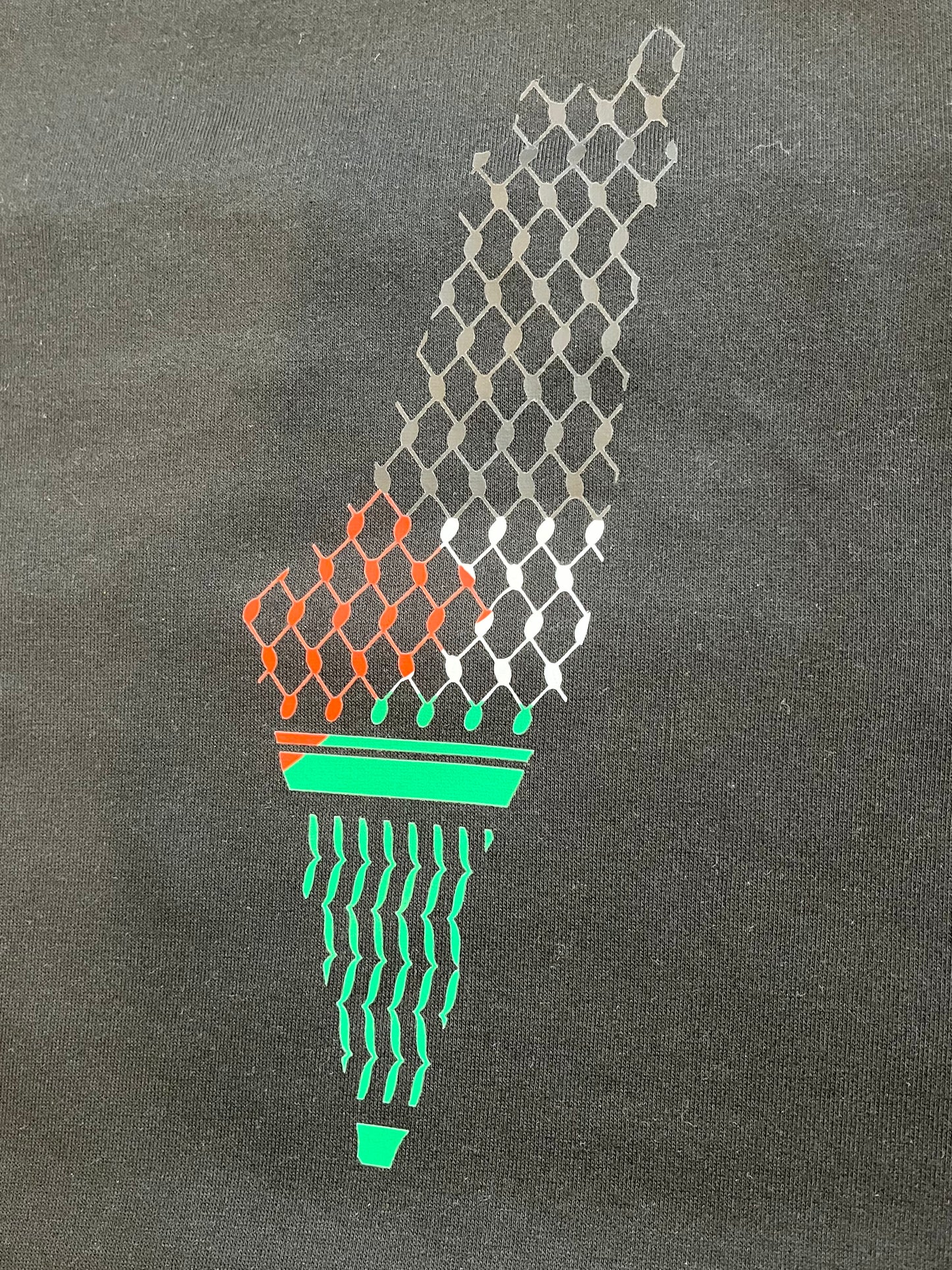 Kufiyeh Map Hoodie Dress