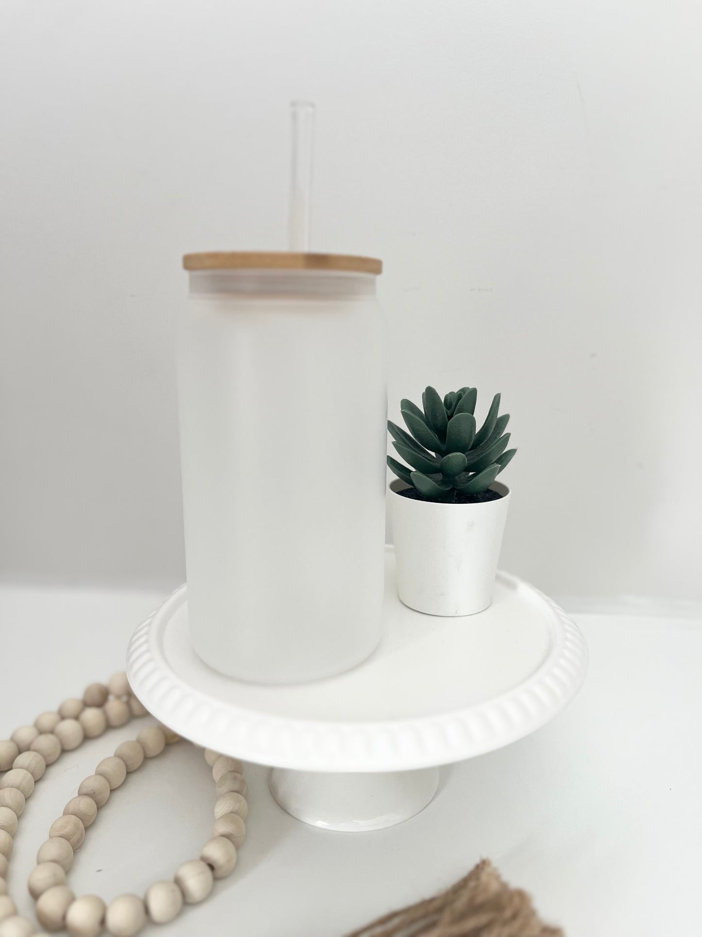 Ramadan Crescent Glass Can Cup