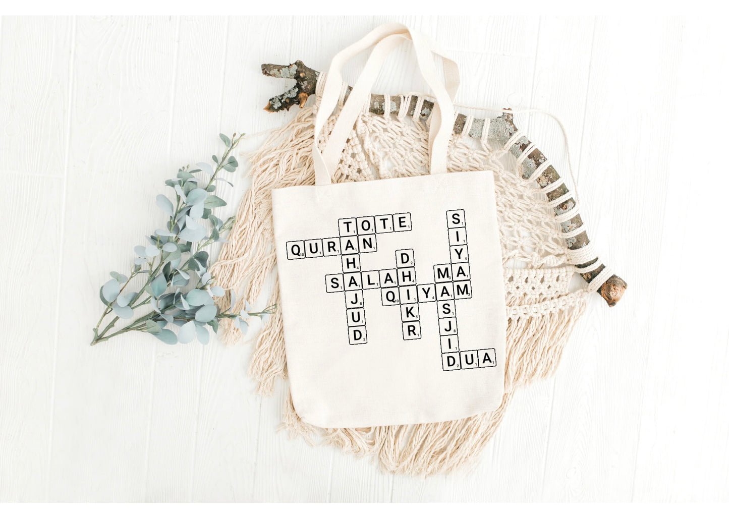 Scrabble Tote Bag