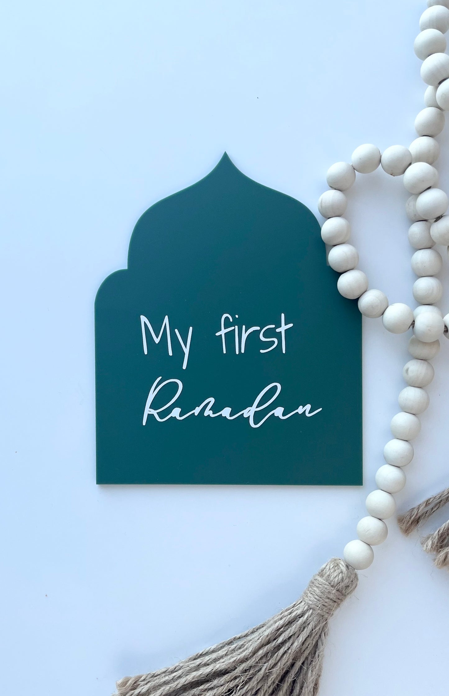 My First Ramadan and Eid milestone disc/plaque