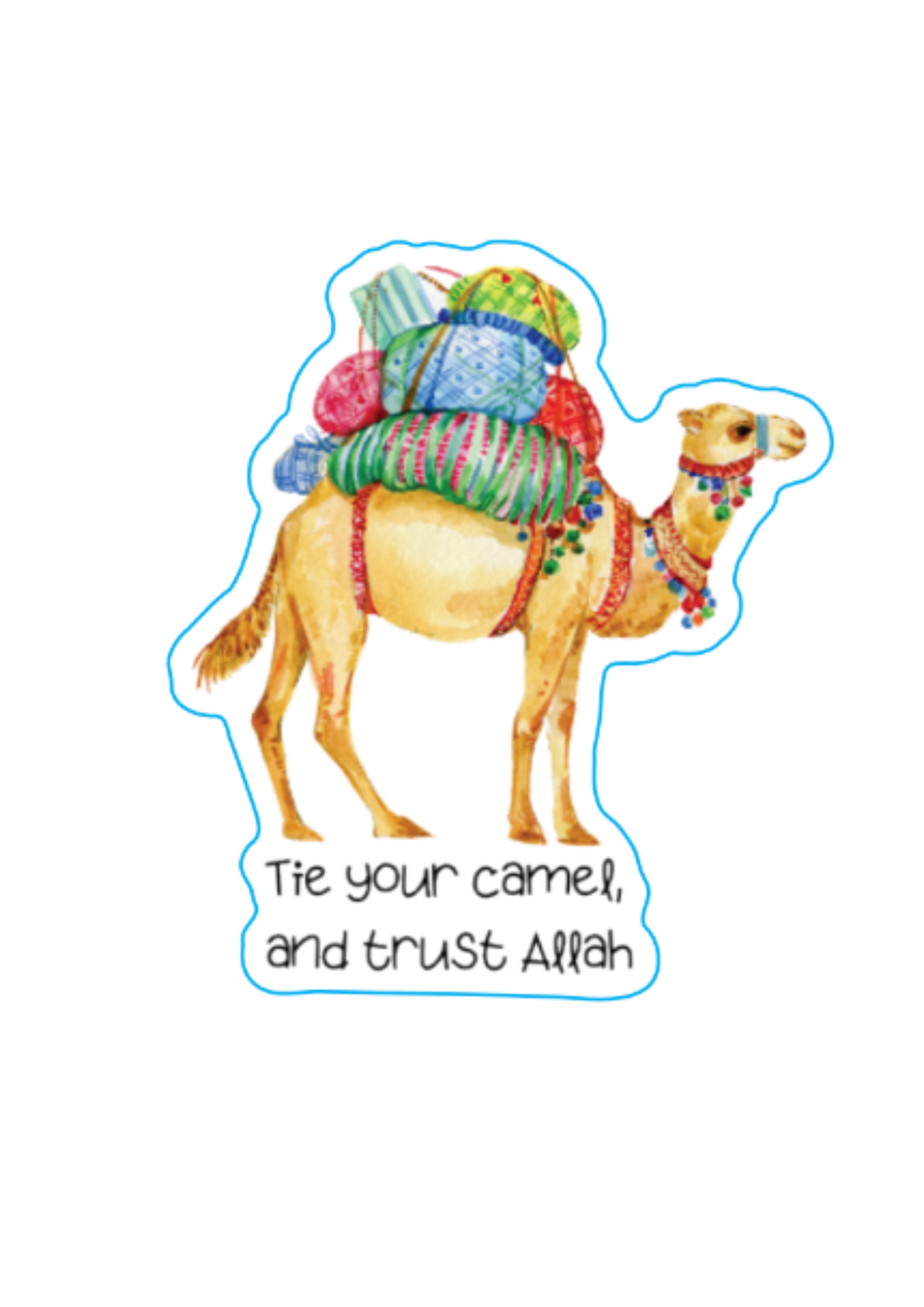 Tie Your Camel Sticker