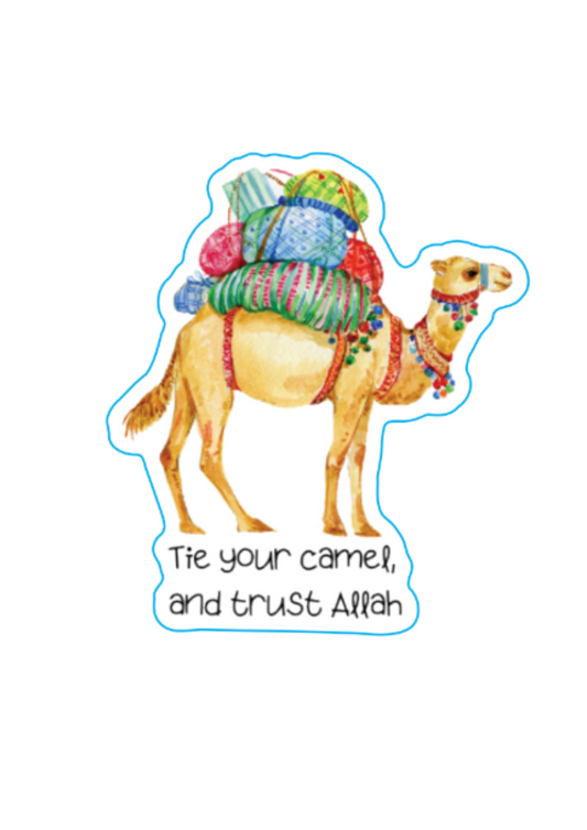 Tie Your Camel Sticker