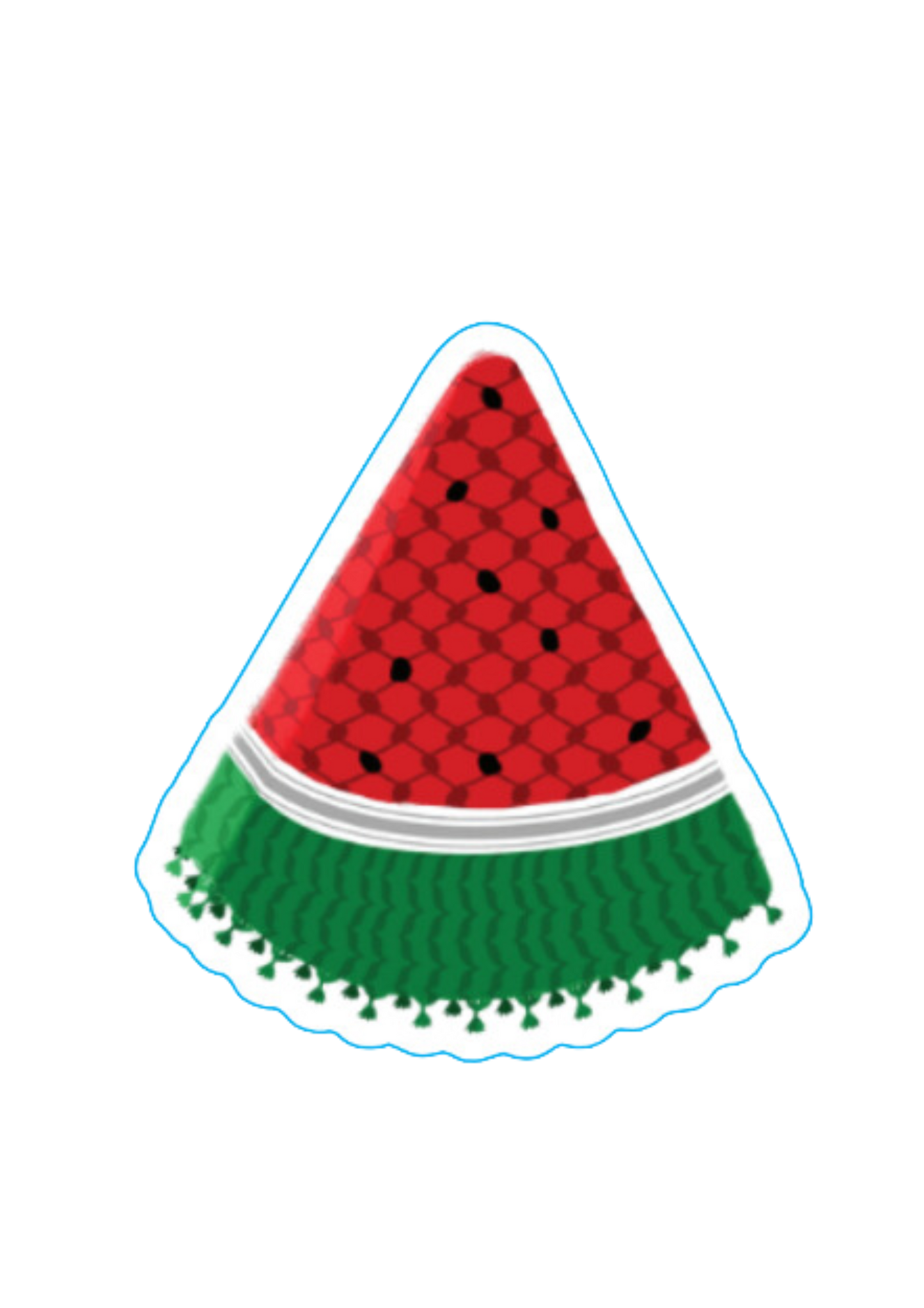 Watermelon Kuffiyeh Sticker