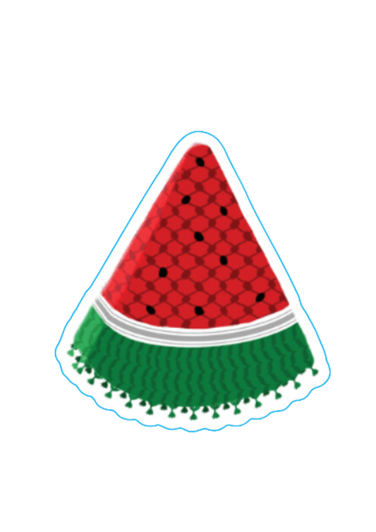 Watermelon Kuffiyeh Sticker