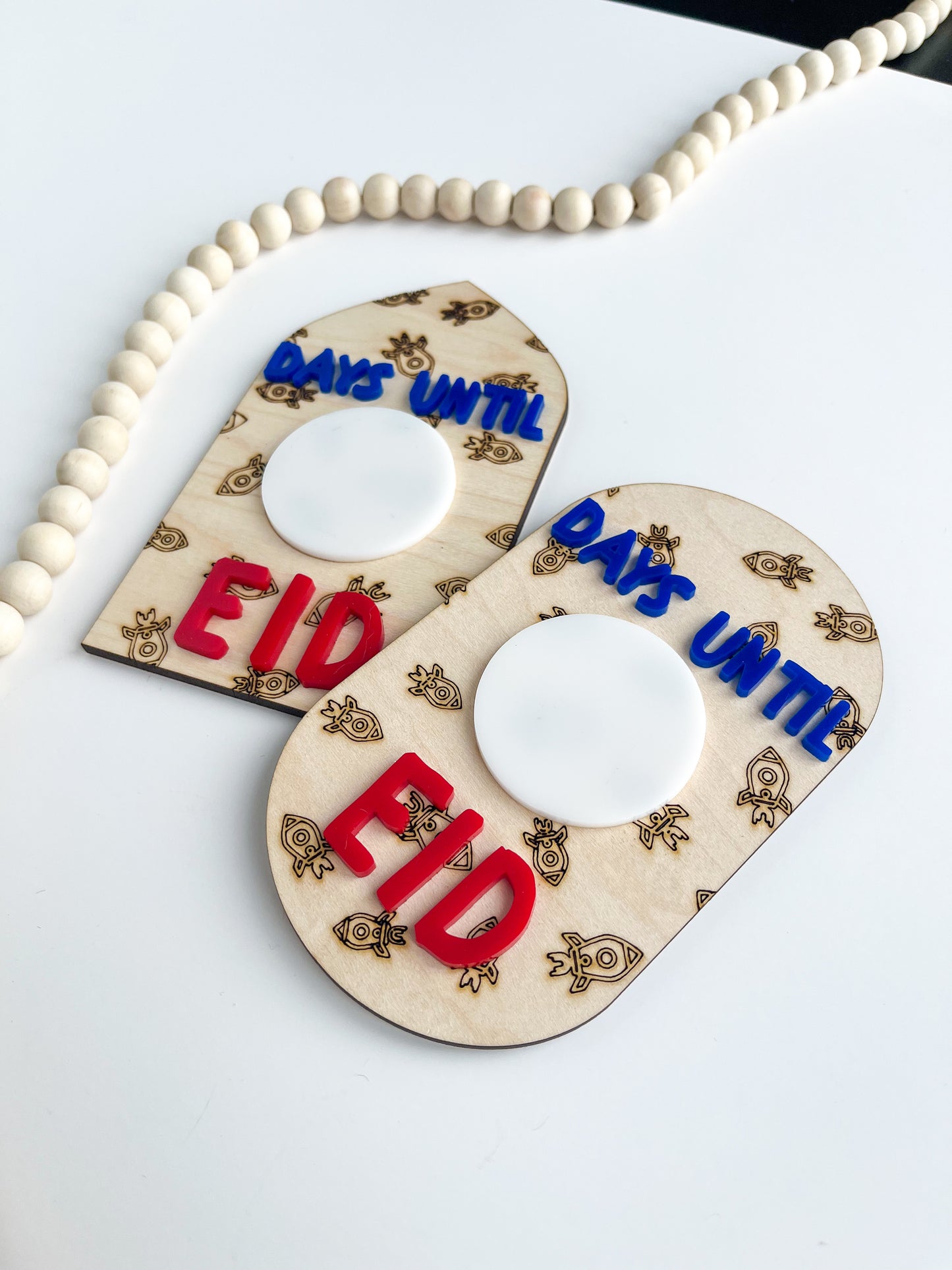 Eid Countdown, Days Until Eid, Ramadan Sign, Ramadan Eid Décor, Islamic Décor, Rocket Ship Eid Countdown, Reusable Eid Countdown