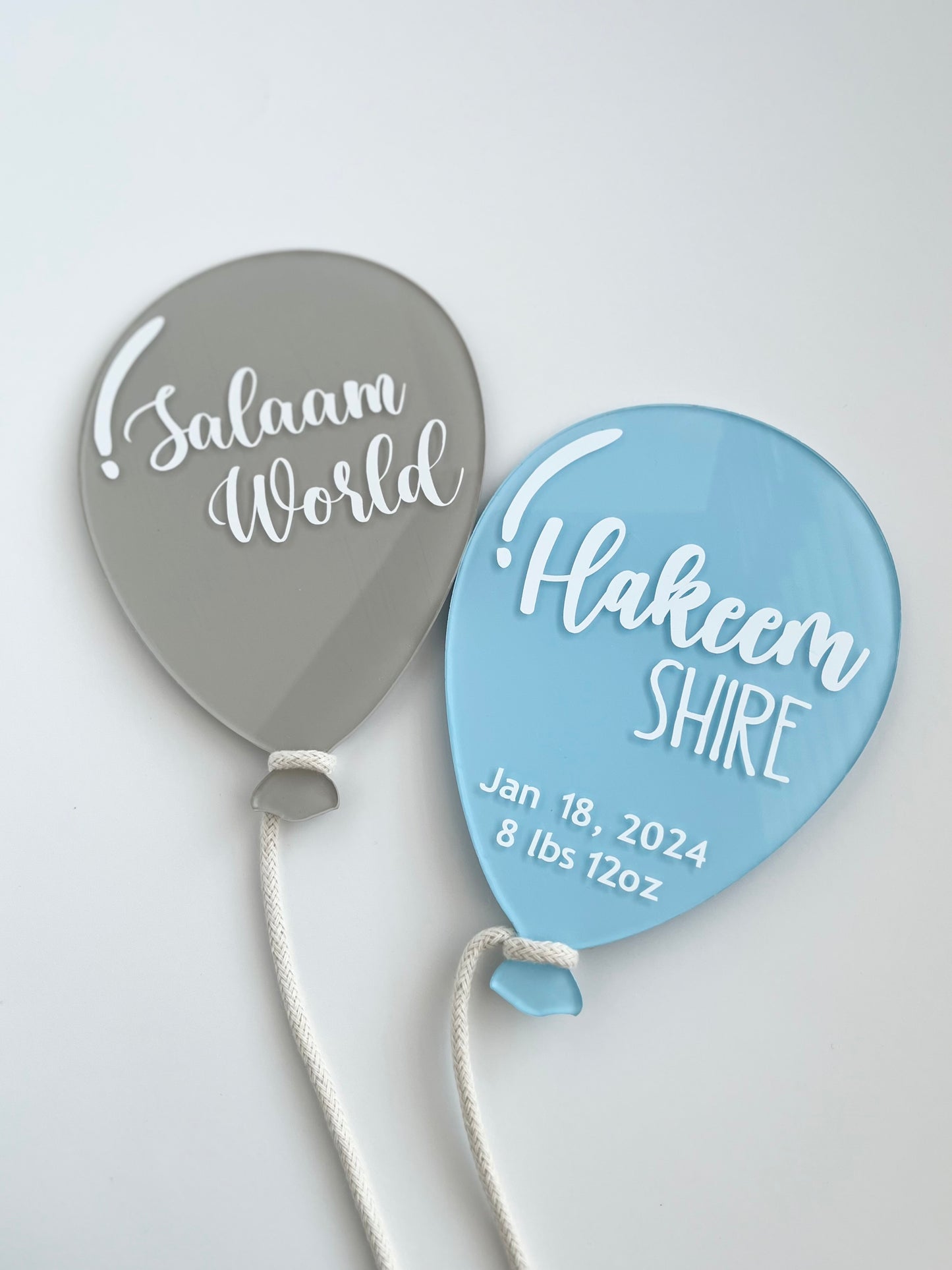 Baby announcement balloon set