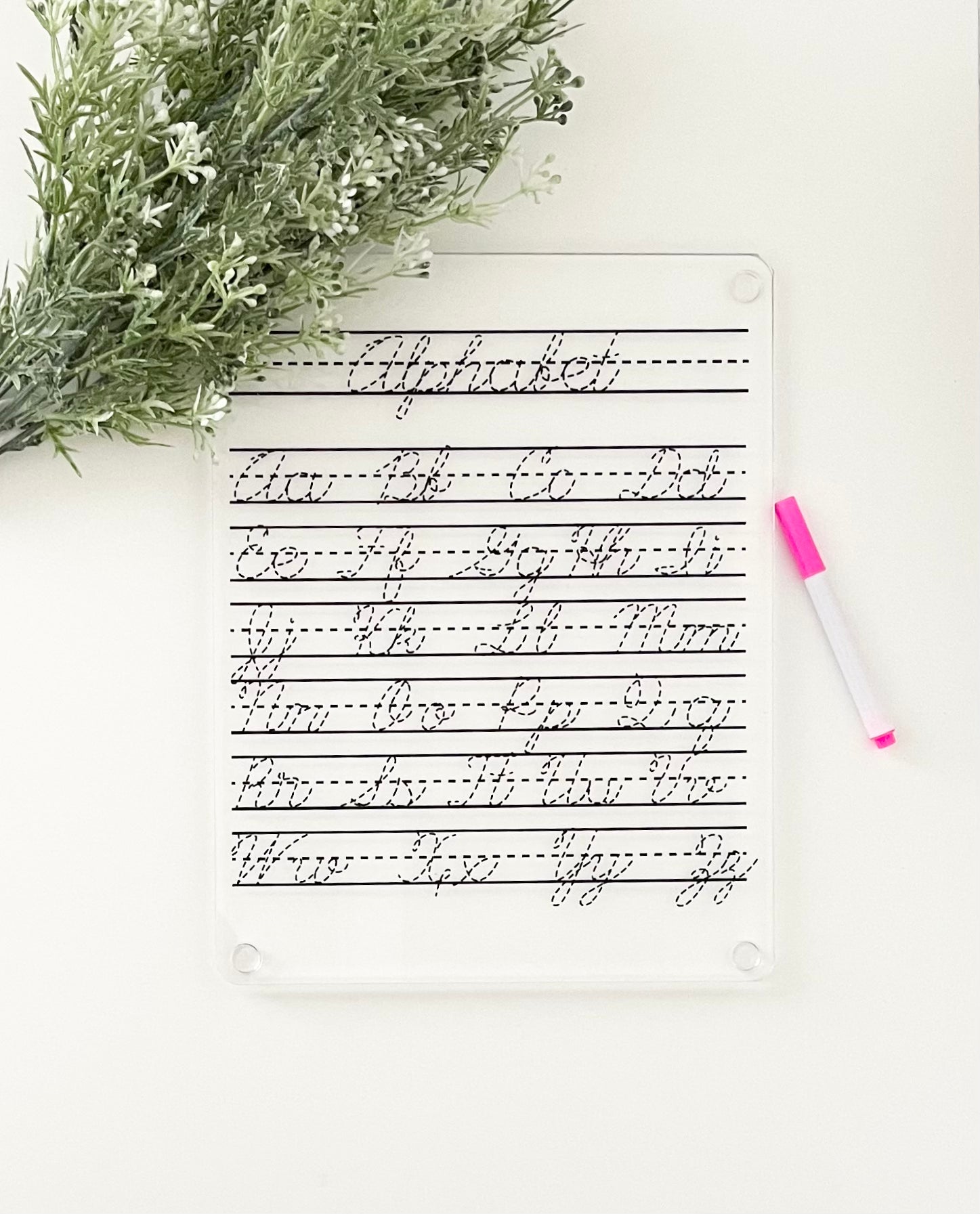 Cursive Acrylic Tracing Board – The Northern Souk